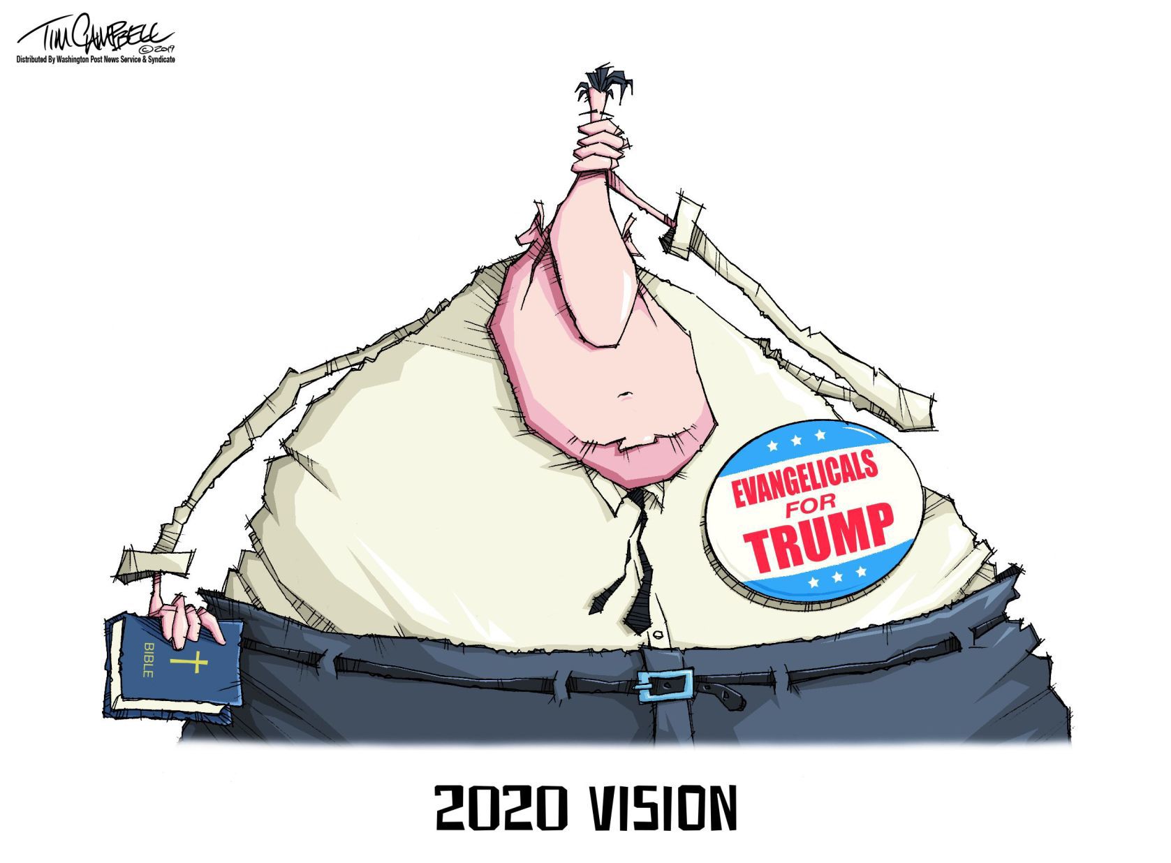 Tim Campbell cartoon
